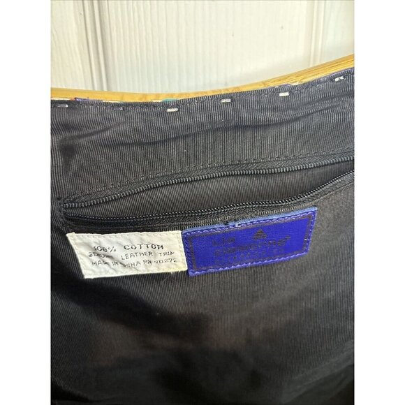 vintage liz claiborne Floral Wood Accent purse - Picture 13 of 16